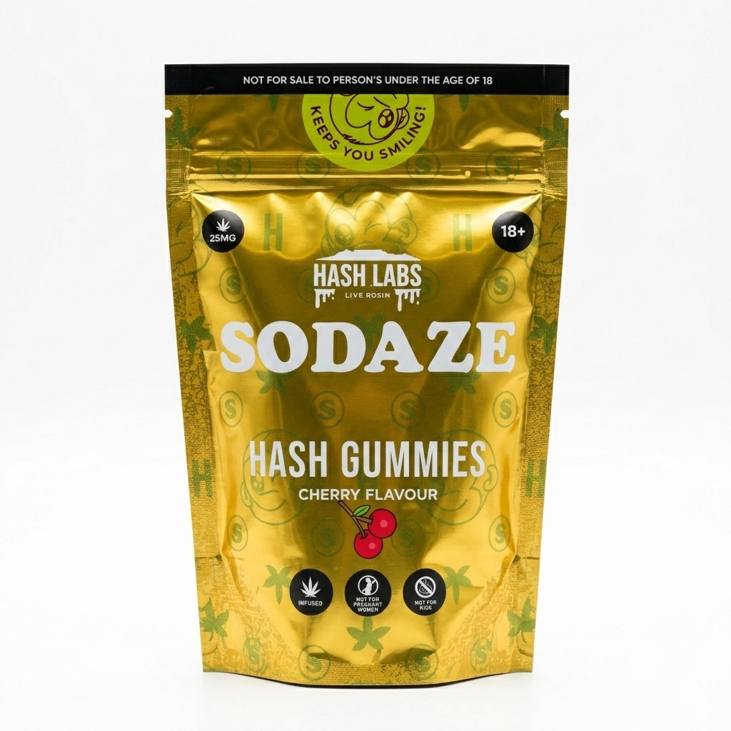 Sodaze Hash Gummies - Cherry