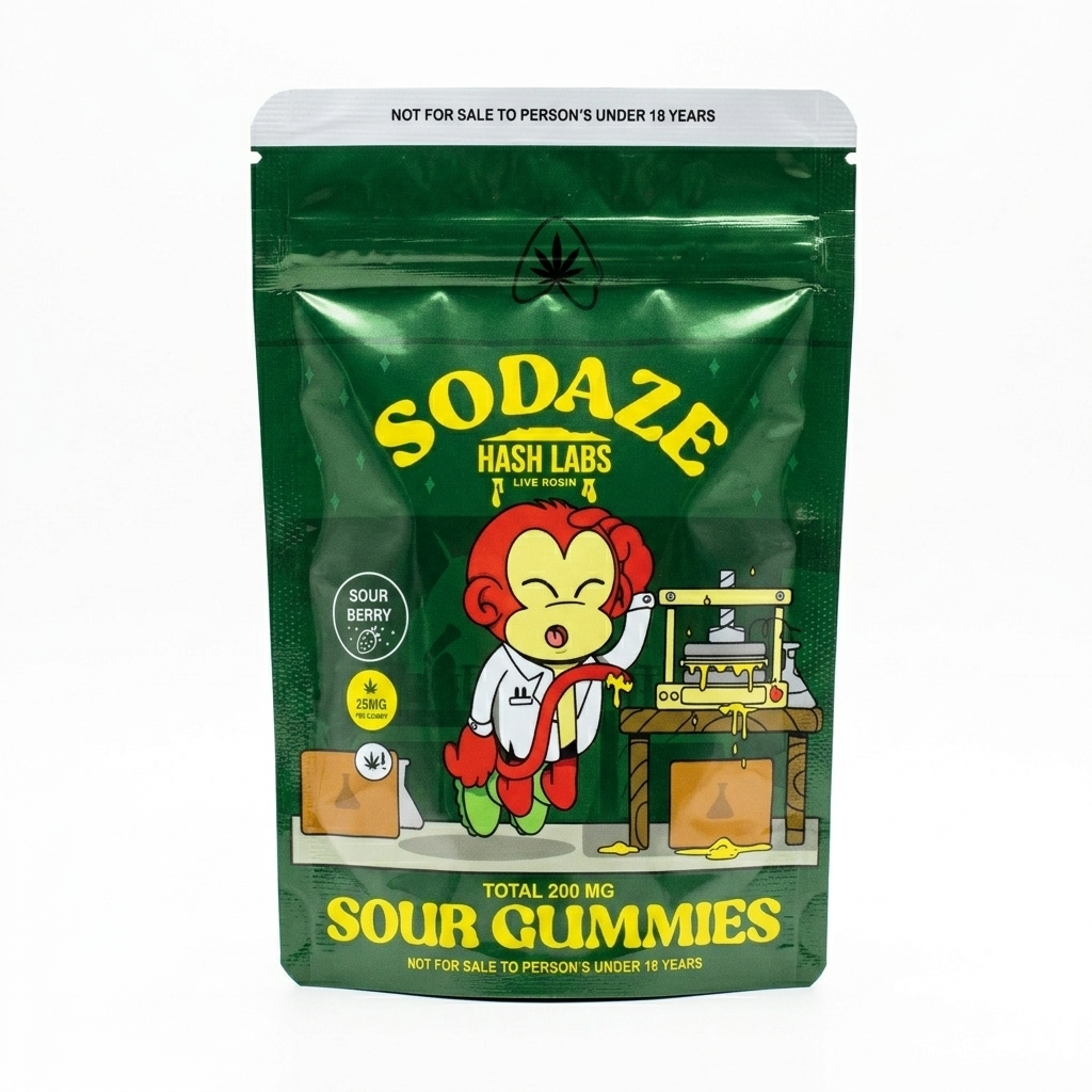 Sodaze Hash Gummies - Sour Berry